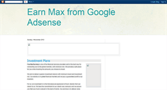 Desktop Screenshot of earnmaxfromgoogle.blogspot.com