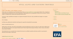 Desktop Screenshot of clytie-stillaliveandcausingtrouble.blogspot.com