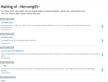 Tablet Screenshot of nervengift.blogspot.com