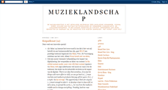 Desktop Screenshot of muzieklandschap.blogspot.com