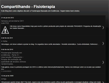 Tablet Screenshot of compartilhandofisioterapia.blogspot.com