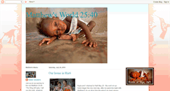 Desktop Screenshot of matthewsworld2540.blogspot.com