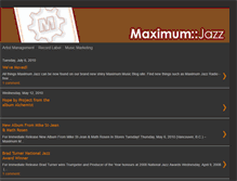 Tablet Screenshot of maximumjazz.blogspot.com