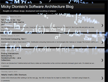 Tablet Screenshot of mickydionisio.blogspot.com