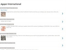 Tablet Screenshot of agape-international.blogspot.com