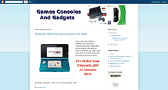 Desktop Screenshot of gamesconsolesandgadgets.blogspot.com
