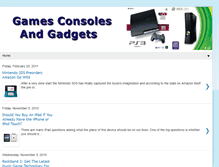 Tablet Screenshot of gamesconsolesandgadgets.blogspot.com