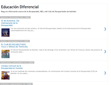 Tablet Screenshot of discapacidadyeducacion.blogspot.com