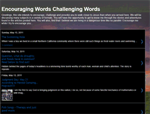 Tablet Screenshot of encouragingstrongwords.blogspot.com