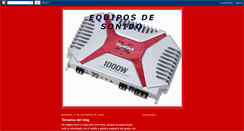 Desktop Screenshot of equiposdesonidos.blogspot.com