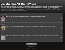 Tablet Screenshot of maxstephens.blogspot.com