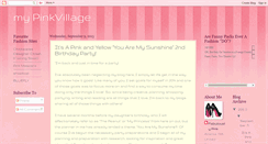 Desktop Screenshot of mypinkvillage.blogspot.com