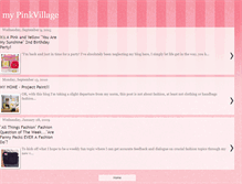 Tablet Screenshot of mypinkvillage.blogspot.com