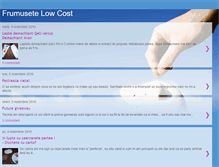 Tablet Screenshot of frumusetelowcost.blogspot.com
