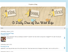 Tablet Screenshot of kidsdogsandticks.blogspot.com