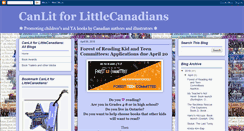 Desktop Screenshot of canlitforlittlecanadians.blogspot.com