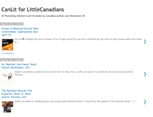 Tablet Screenshot of canlitforlittlecanadians.blogspot.com