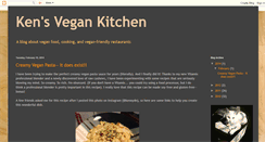 Desktop Screenshot of kensvegankitchen.blogspot.com