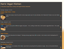 Tablet Screenshot of kensvegankitchen.blogspot.com