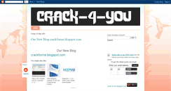 Desktop Screenshot of crack-4-you.blogspot.com