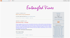 Desktop Screenshot of entangledvines.blogspot.com