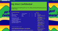 Desktop Screenshot of bigwestconfidential.blogspot.com