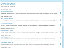 Tablet Screenshot of inchristliving.blogspot.com