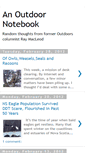 Mobile Screenshot of anoutdoornotebook.blogspot.com
