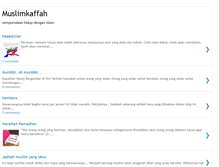 Tablet Screenshot of muslimkaffah.blogspot.com