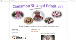 Desktop Screenshot of cinnamonstitchedprimitives.blogspot.com