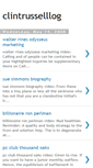 Mobile Screenshot of clintrusselllog.blogspot.com