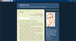 Desktop Screenshot of pobrezayluz.blogspot.com