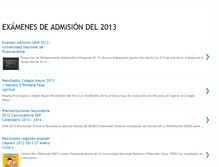 Tablet Screenshot of examendeadmision1.blogspot.com