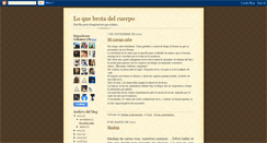 Desktop Screenshot of loquebrotadelcuerpo.blogspot.com