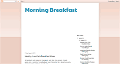 Desktop Screenshot of morningbreakfasts.blogspot.com