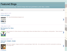 Tablet Screenshot of featured-blogs.blogspot.com