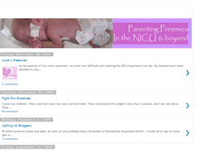 Tablet Screenshot of preemieparenting.blogspot.com