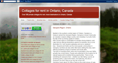 Desktop Screenshot of cottages-in-ontario.blogspot.com