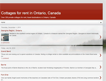 Tablet Screenshot of cottages-in-ontario.blogspot.com