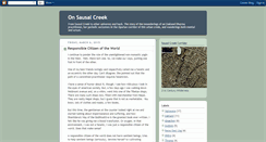 Desktop Screenshot of onsausalcreek.blogspot.com