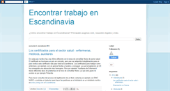Desktop Screenshot of encontrartrabajoenescandinavia.blogspot.com