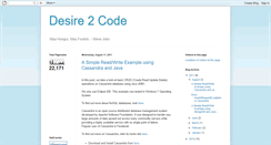 Desktop Screenshot of desire2code.blogspot.com