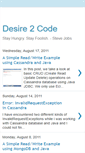 Mobile Screenshot of desire2code.blogspot.com