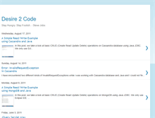 Tablet Screenshot of desire2code.blogspot.com