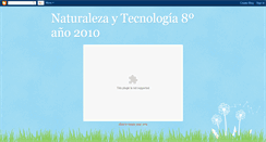 Desktop Screenshot of naturalezaytecnologia8b2010.blogspot.com