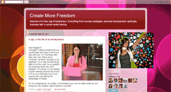 Desktop Screenshot of createmorefreedom.blogspot.com