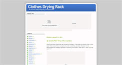 Desktop Screenshot of clothesdryingrack.blogspot.com