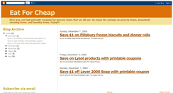 Desktop Screenshot of eatforcheap.blogspot.com