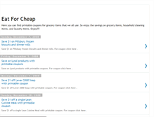 Tablet Screenshot of eatforcheap.blogspot.com