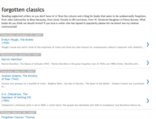 Tablet Screenshot of forgotten-classics.blogspot.com
